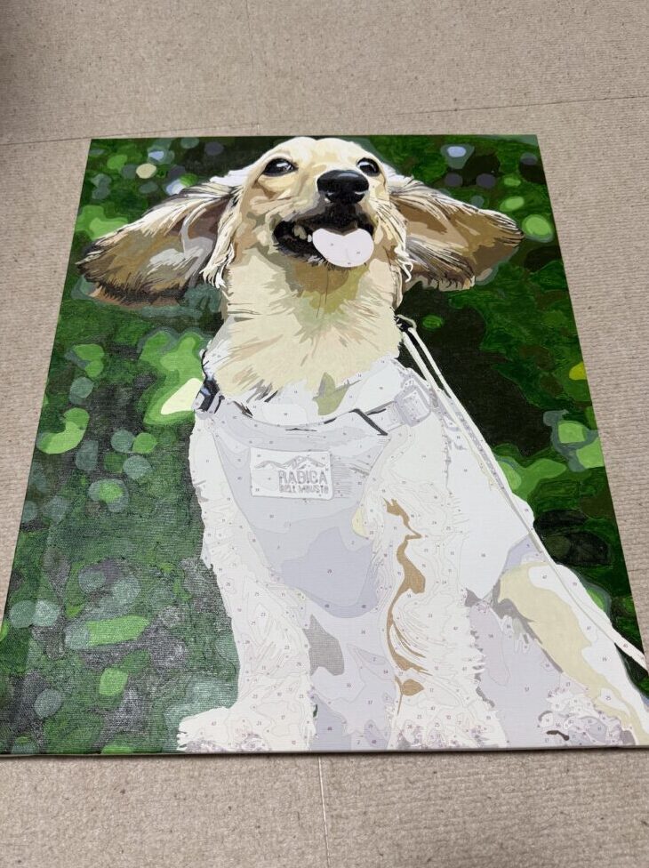 自分で描いたという特別感もあるので、安っぽさはほとんど気になりませんでした。